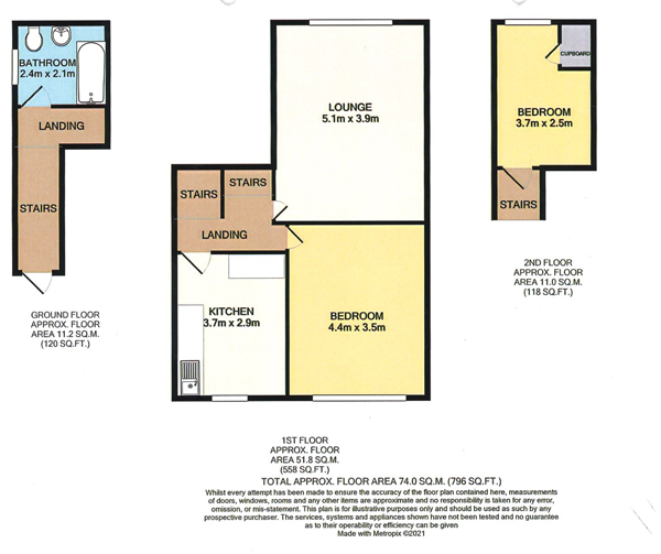 Lot: 3 - SPACIOUS MAISONETTE AND GARAGE REQUIRING COMPLETE REFURBISHMENT -